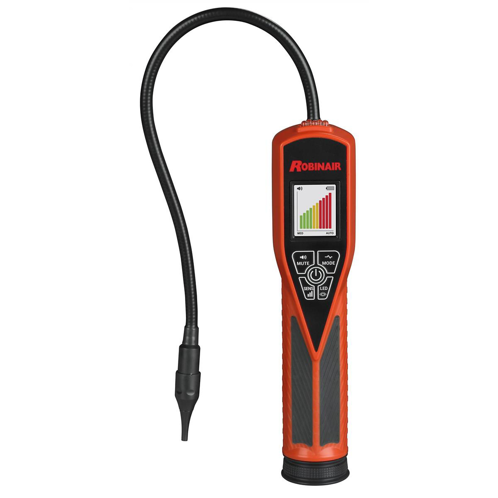 Robinair Tracer Gas Leak Detector — Full Color LCD, High-Intensity LED Inspection Light, Model# ROBLD9-TG